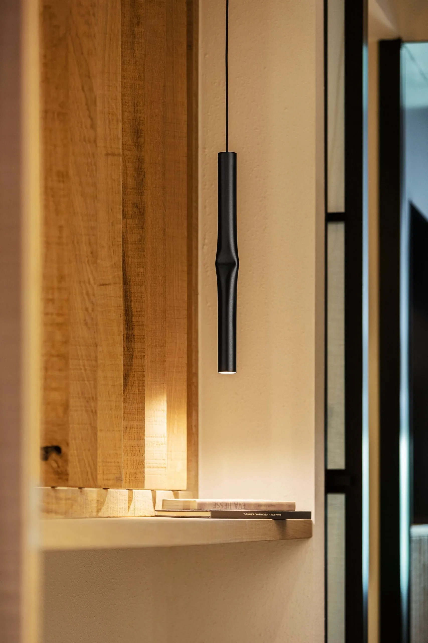 FLOW 41cm Estiluz lampa wisząca - Czarny - Czarny