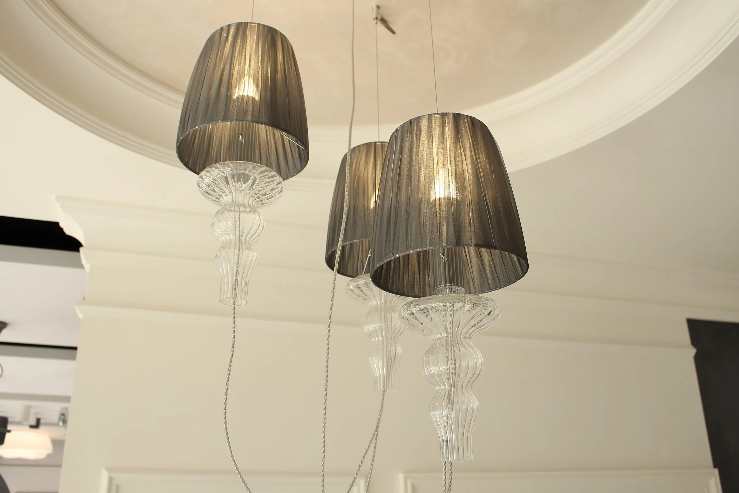 GADORA SO3 szaro-srebrna Evi Style lampa wisząca