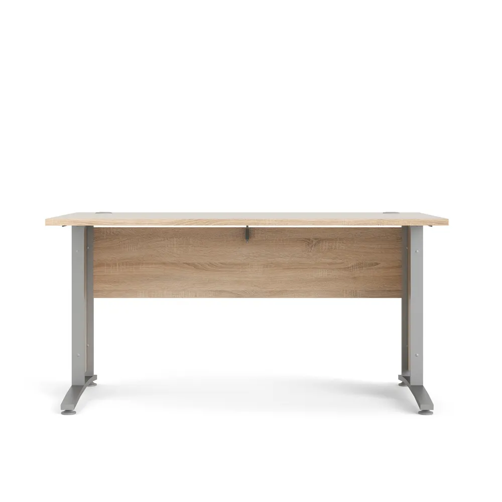 Biurko proste dąb sonoma / szare mat 150 cm Prima