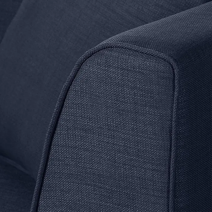 Sofa 3-osobowa tapicerowana granatowa Lily