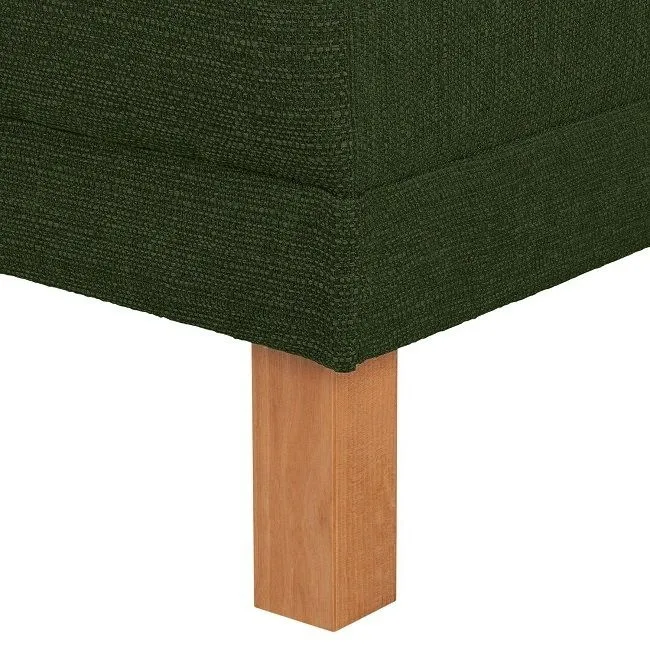 Narożnik 3-osobowy lewostronny tapicerowany zielony Sampras