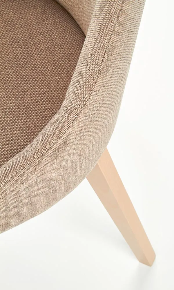 Krzesło do jadalni tapicerowane cappuccino Toledo