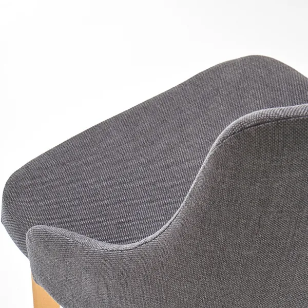 Krzesło do jadalni tapicerowane szare Toledo