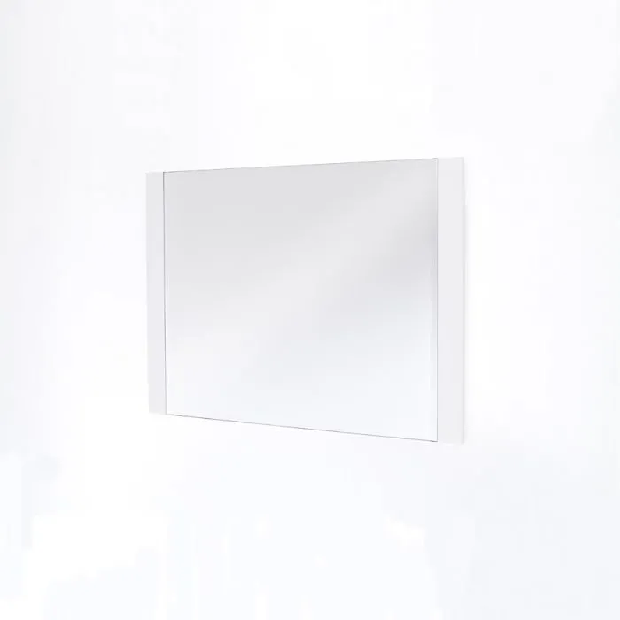 Lustro do przedpokoju białe 90 x 68 cm Ramona