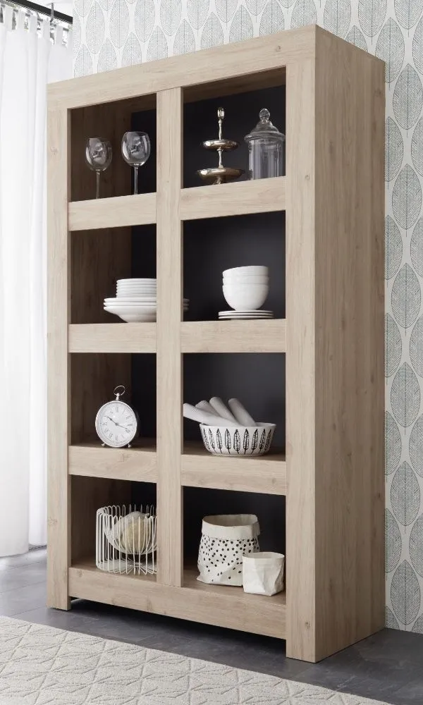 Regał do salonu dąb cadiz mat 110 x 42 x 186 cm Tuscany