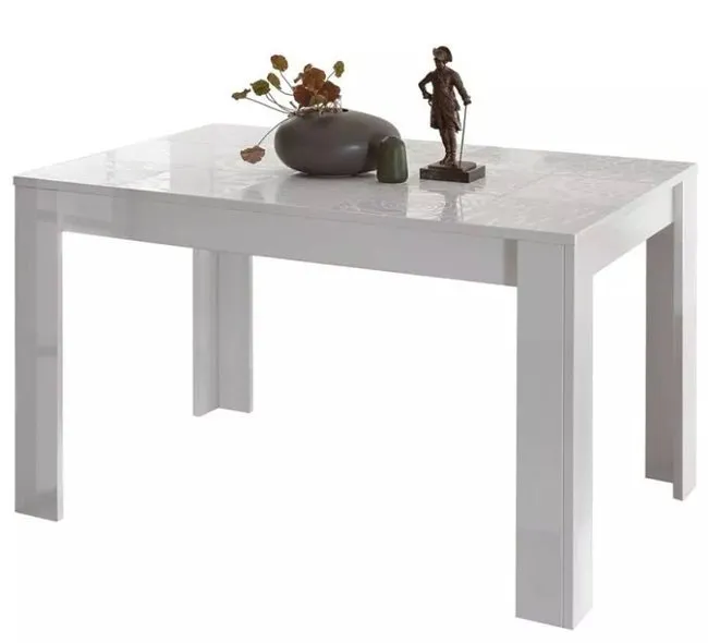 Stół rozkładany biały połysk 137 - 185 x 90 cm Vero