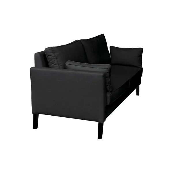 Sofa 3-osobowa tapicerowana grafitowa Holly