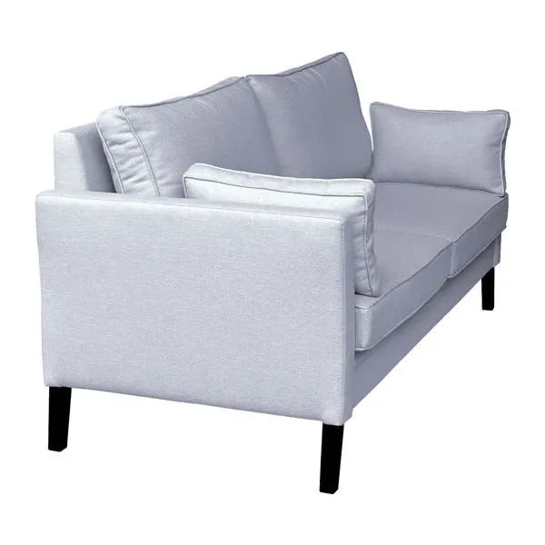 Sofa 3-osobowa tapicerowana jasnoszara Holly