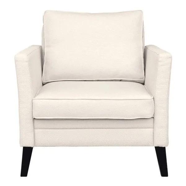 Fotel wypoczynkowy tapicerowany beżowy Holly