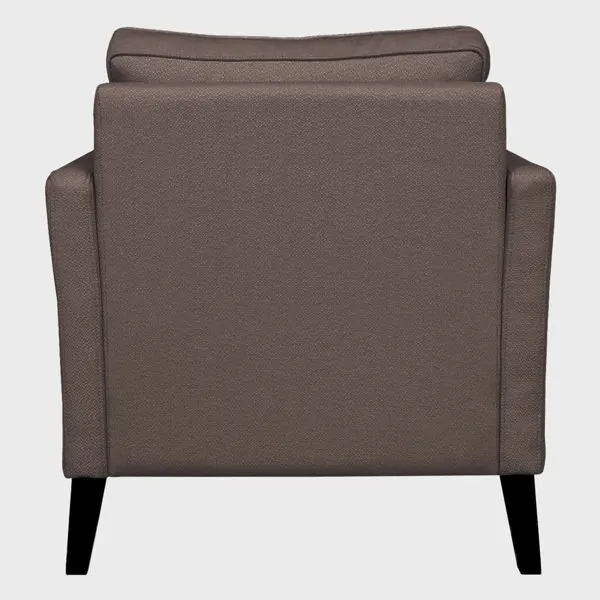 Fotel wypoczynkowy tapicerowany brązowy Holly