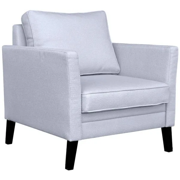 Fotel wypoczynkowy tapicerowany szary Holly