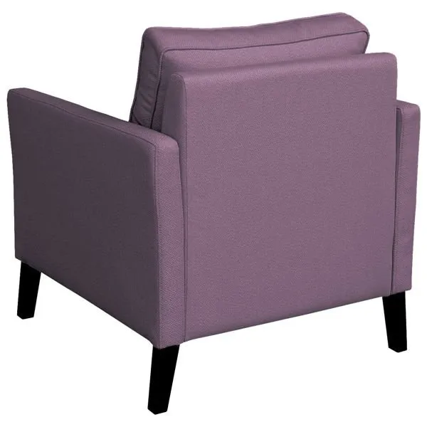 Fotel wypoczynkowy tapicerowany fioletowy Holly