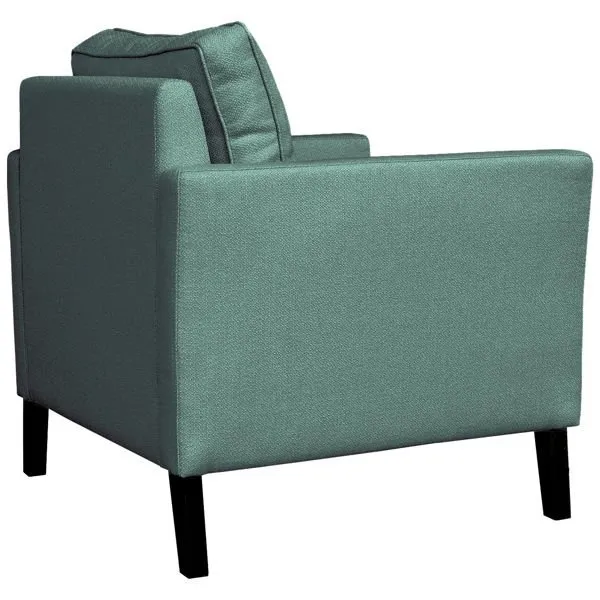 Fotel wypoczynkowy tapicerowany zielony Holly