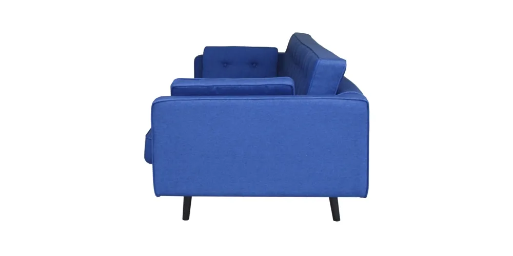 Sofa 3-osobowa tapicerowana niebieska Cavan