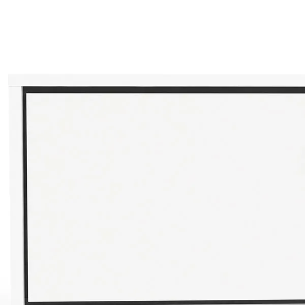 Szafka RTV biała / czarna mat 150 cm Ryan