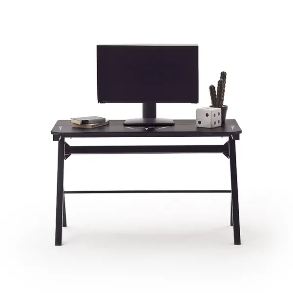 Biurko gamingowe czarne mat 120 cm Racing 4