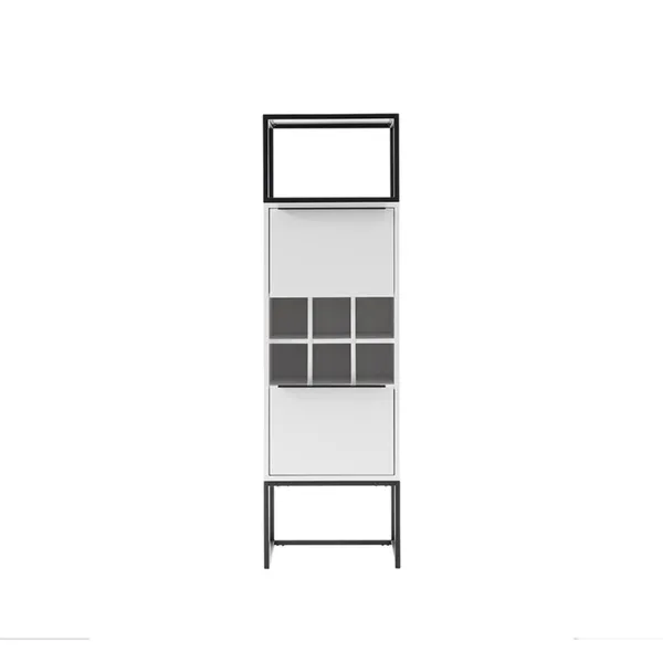 Szafka wysoka biała mat 50 cm Glory