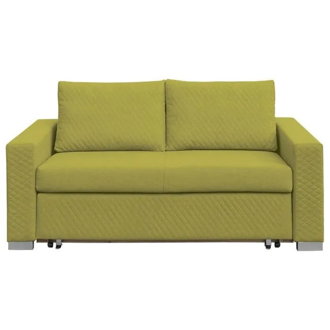 Sofa 2-osobowa tapicerowana zielona Derpik