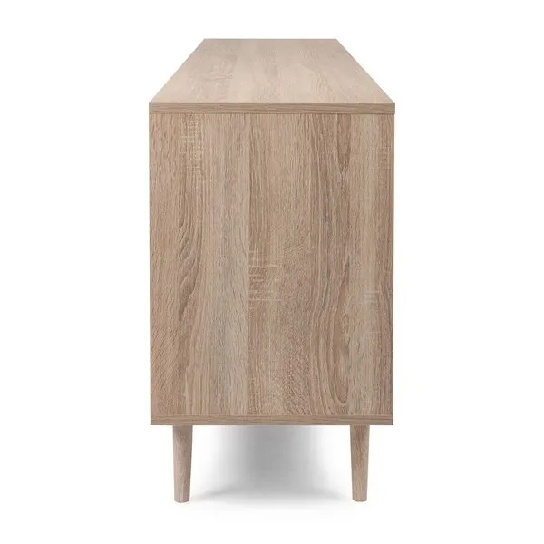 Komoda z szufladami i drzwiami dąb sonoma mat 180 cm Bali