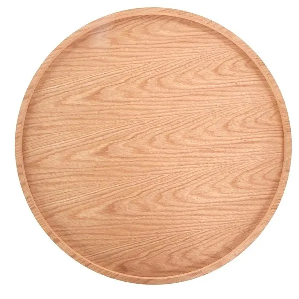 Stolik kawowy okrągły dąb naturalny / czarny mat 80 cm Florence