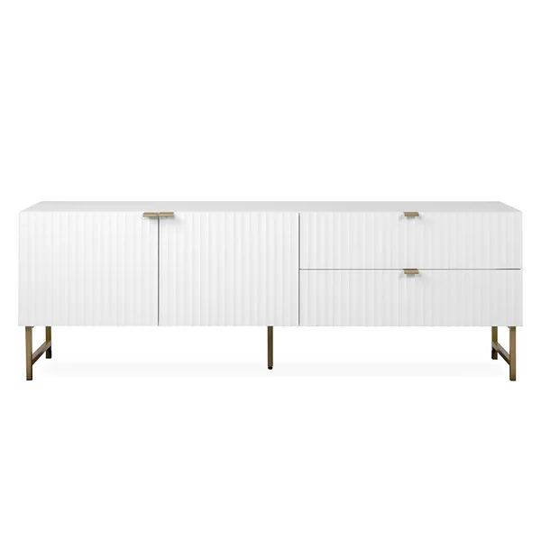 Szafka RTV biała mat 179 cm Edinburgh