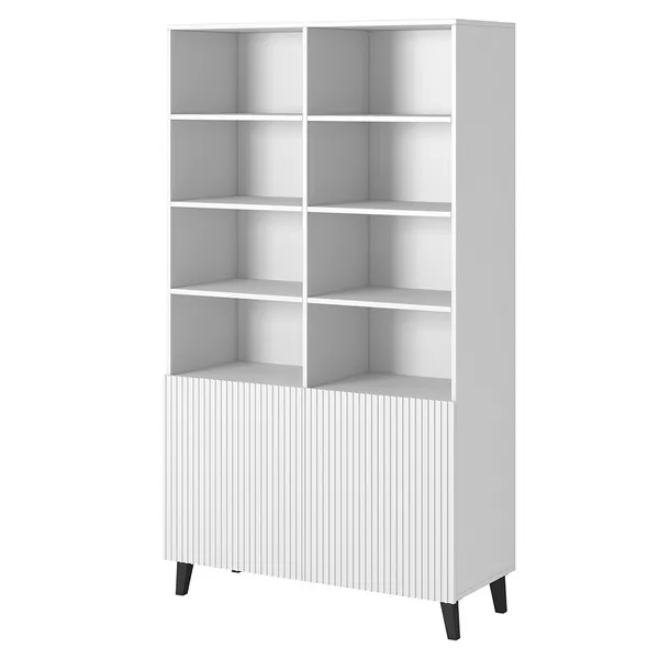 Regał do salonu biały mat 100 x 40 x 177 cm Malia