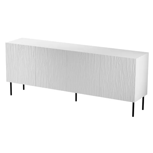 Komoda z drzwiami biała mat 190 cm Fiori