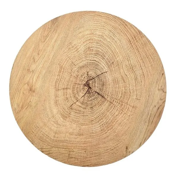 Stolik kawowy okrągły dąb naturalny mat 45 cm Queens