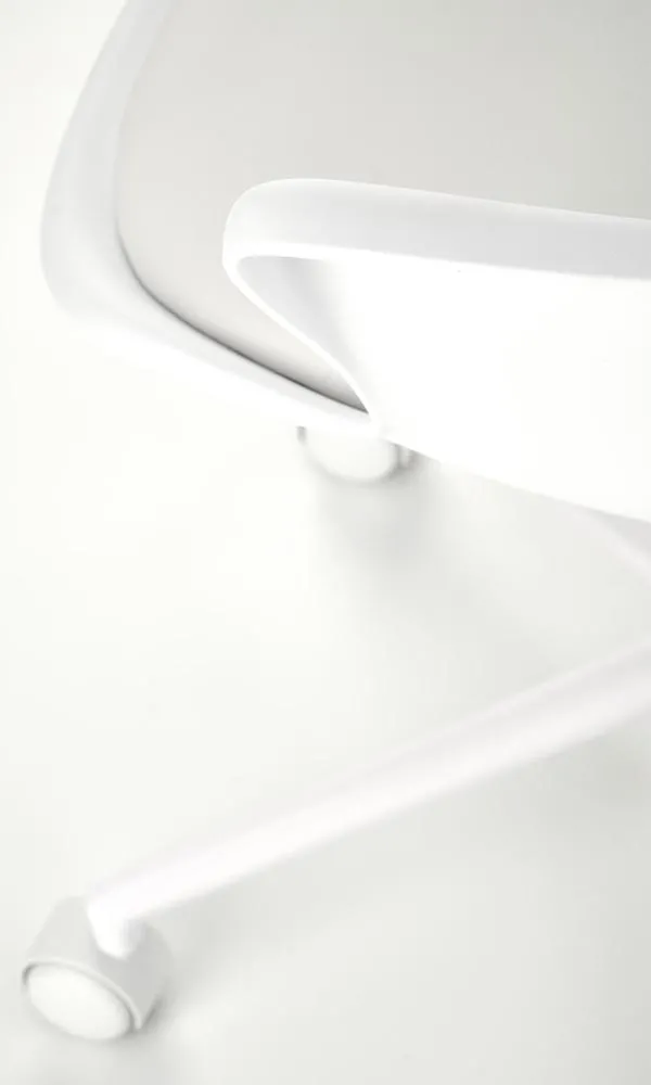 Fotel obrotowy młodzieżowy ekoskóra biały Gasly