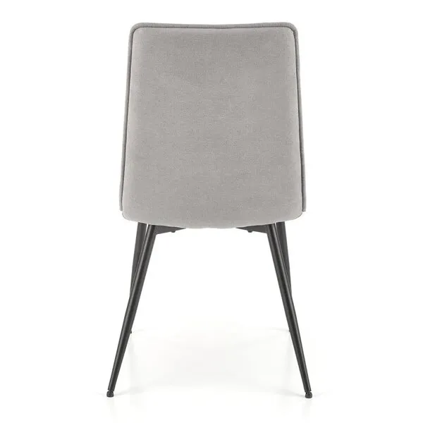 Krzesło do jadalni tapicerowane szare K493