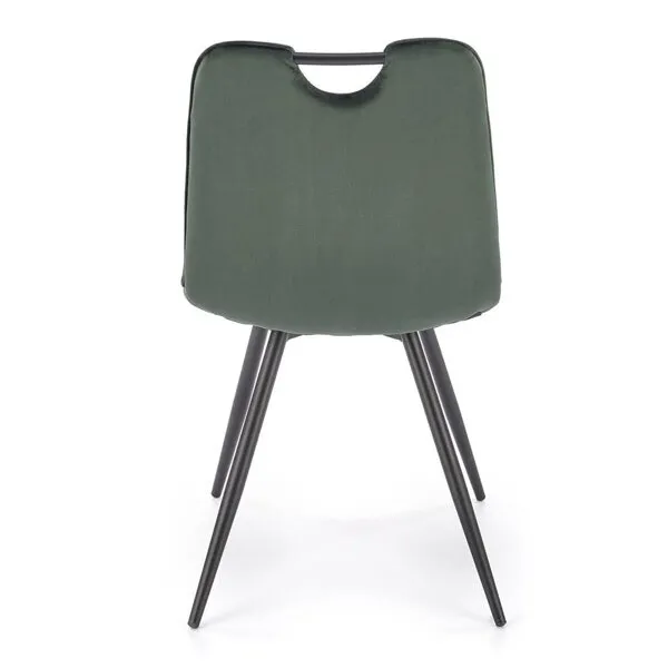 Krzesło do jadalni tapicerowane zielone K521
