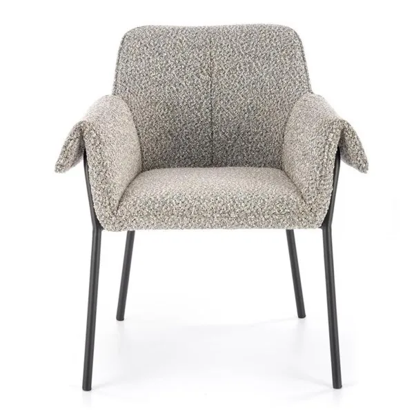 Krzesło do jadalni tapicerowane szare K522