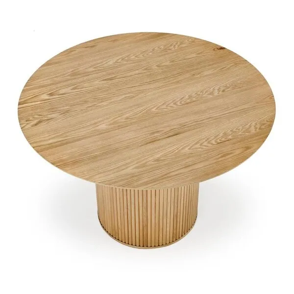 Stół okrągły dąb naturalny mat 120 cm Lopez