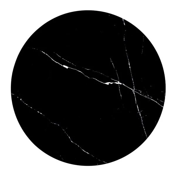 Stolik kawowy okrągły czarny marmur / złoty mat 50 cm Tribeca