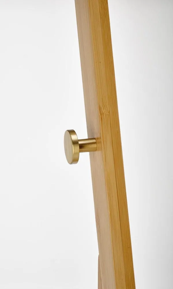 Wieszak stojący na ubrania naturalny mat 168 cm WU33