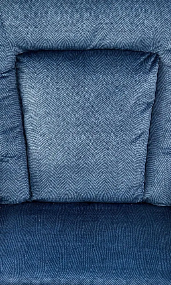 Fotel rozkładany tapicerowany niebieski Bard