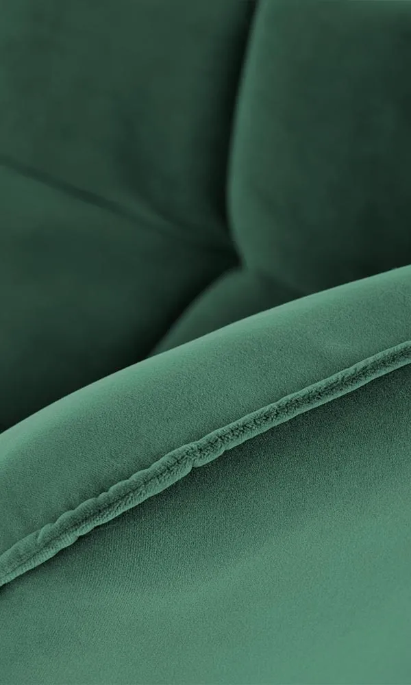 Fotel wypoczynkowy velvet zielony  Belton