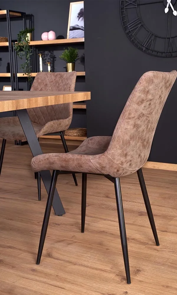 Stół rozkładany orzech mat 140 - 180 x 85 cm Berlin