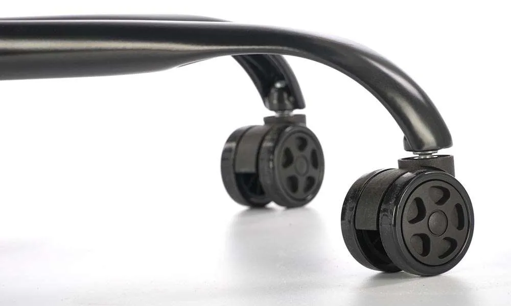 Fotel gabinetowy tapicerowany czarny / szary Drake