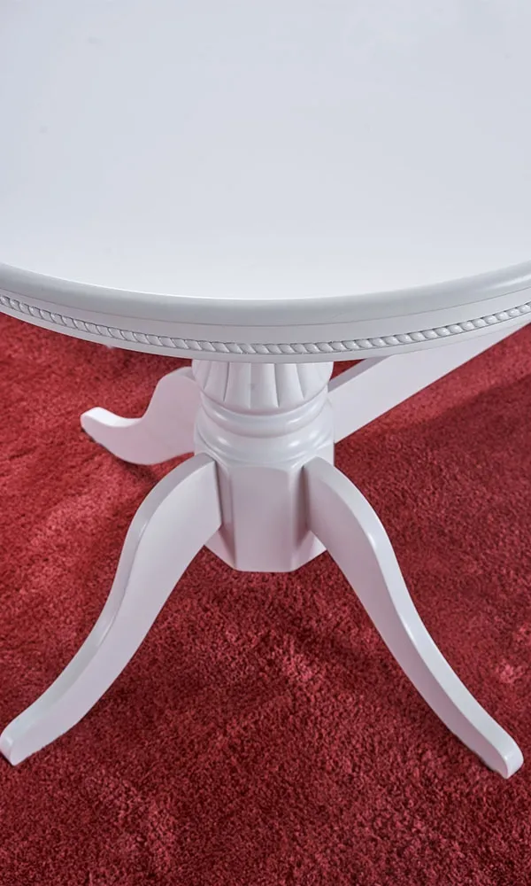 Stół rozkładany biały mat 150 - 190 x 90 cm Joseph