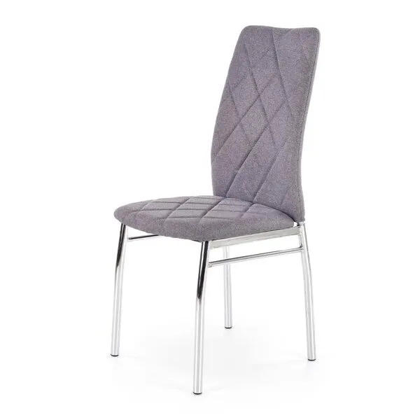 Krzesło do jadalni tapicerowane szare K309