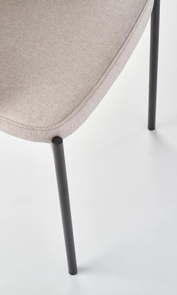 Krzesło do jadalni tapicerowane beżowe K373