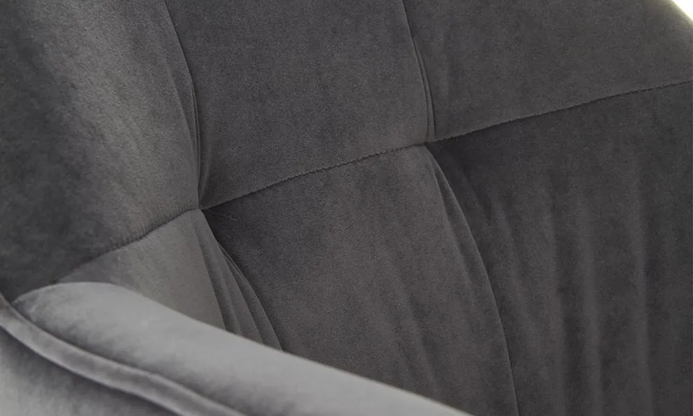 Krzesło do jadalni tapicerowane szare K377