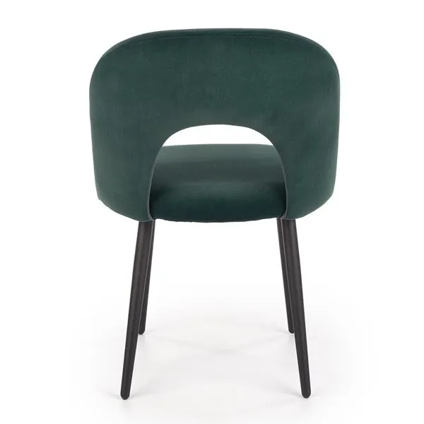 Krzesło do jadalni tapicerowane zielone K384