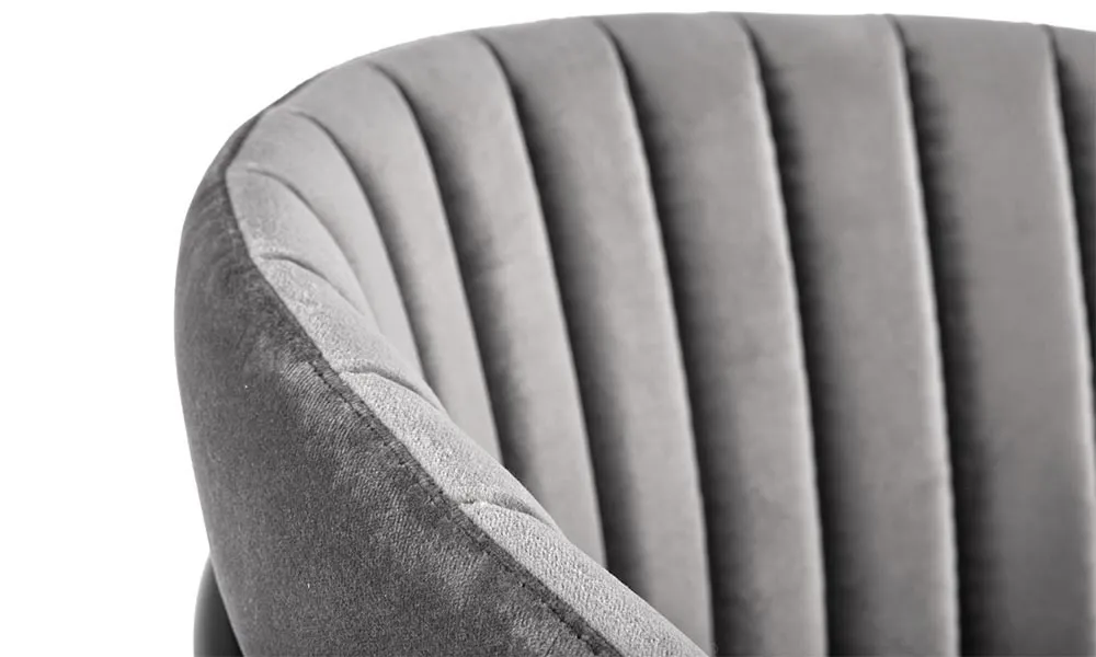 Krzesło do jadalni tapicerowane szare K426