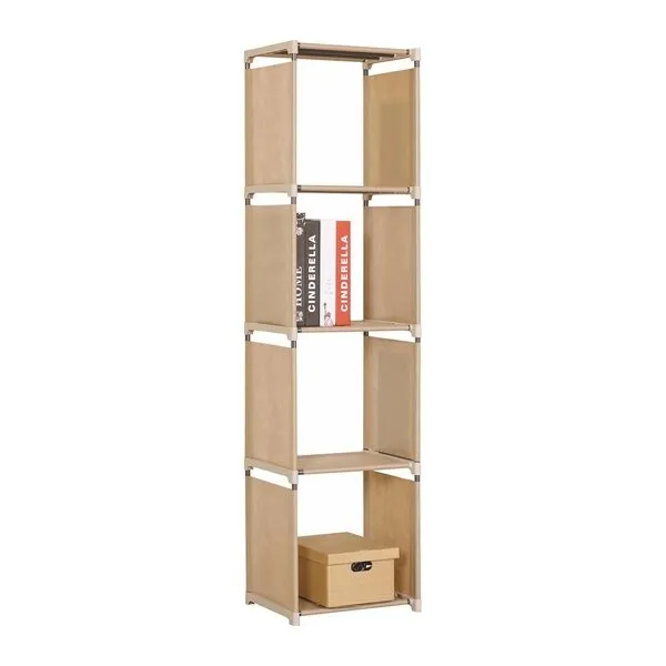 Regał na książki beżowy mat 105 x 29 x 142 cm Metro