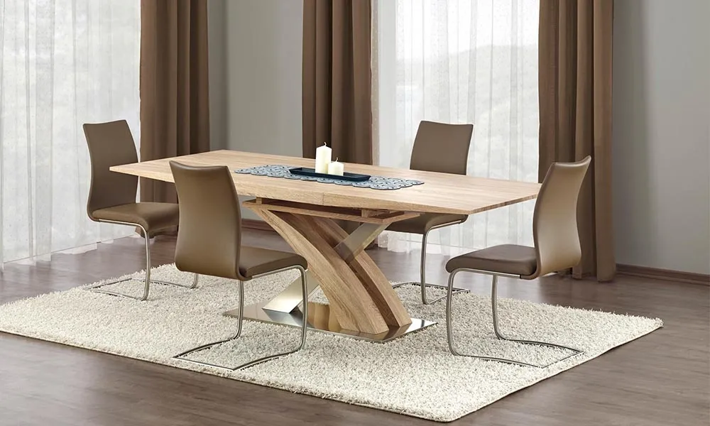 Stół rozkładany dąb sonoma mat 160 - 220 x 90 cm Sandor