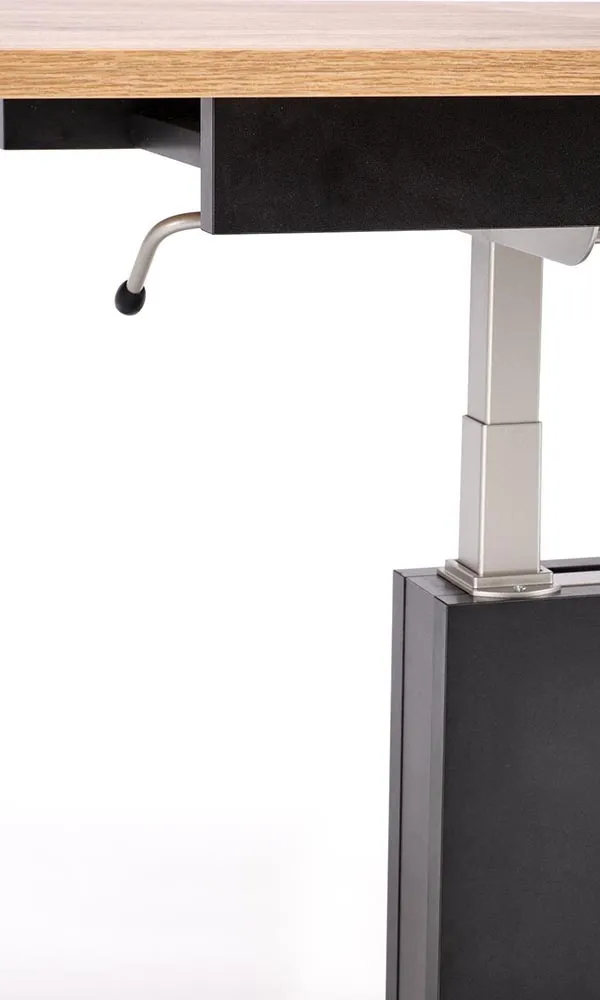 Ławostół rozkładany dąb wotan / czarny mat 126 - 167 x 70 cm Busetti