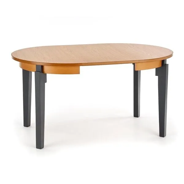 Stół rozkładany dąb miodowy / grafitowy mat 100 - 200 x 100 cm Sorbus