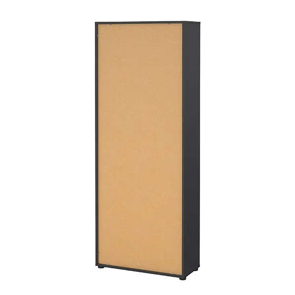 Regał biurowy z drzwiami Sign, 80 x 34 x 205 cm, szary mat, jackson hickory